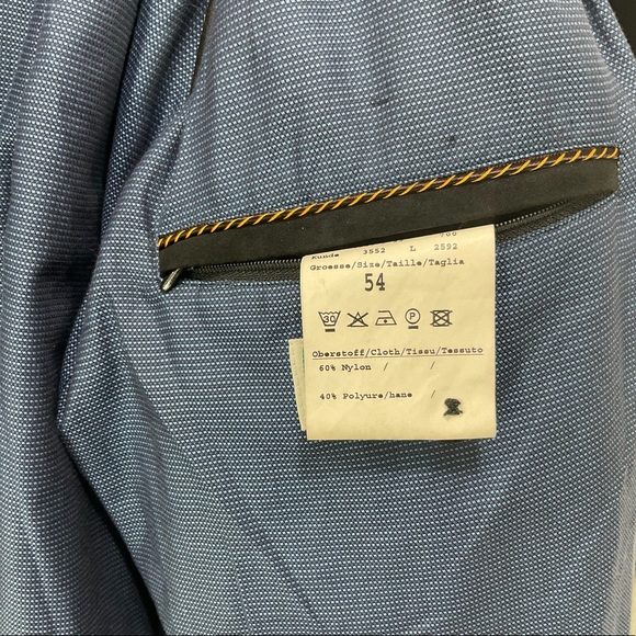 Amaretto Mens Black Microfiber Jacket Size 54/Large - Picture 7 of 10